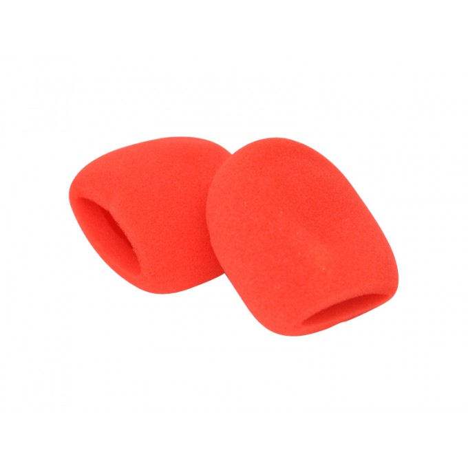 Поролоновая ветрозащита для ручных радиомикрофонов серии MH, 2 шт., красного цвета MIPRO 4CSW215